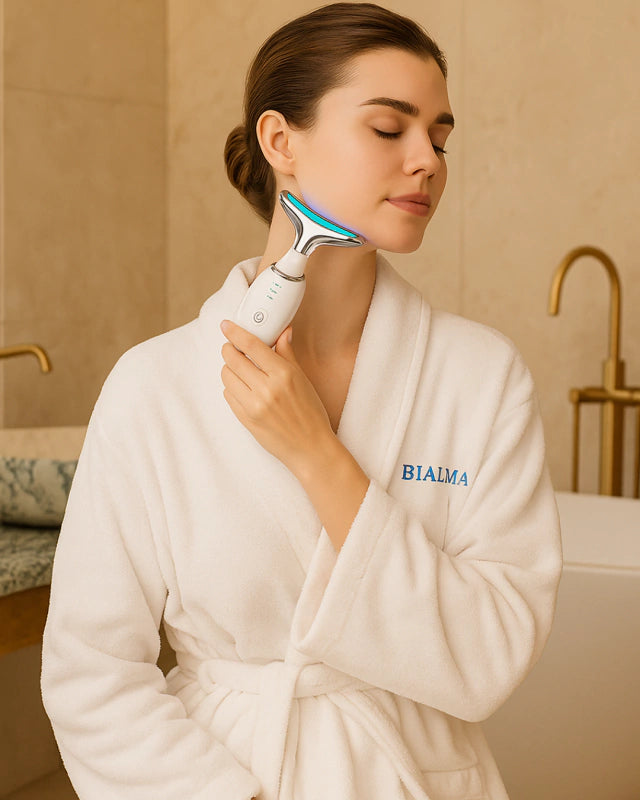 Massageador facial com led Bialma Derma Skin