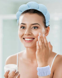 Faixa de Cabelo com Pulseiras Absorventes