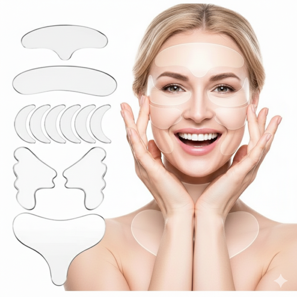 Patch Facial de Silicone para Rugas