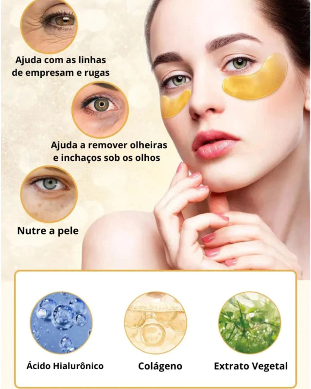 Máscara de colágeno para olhos